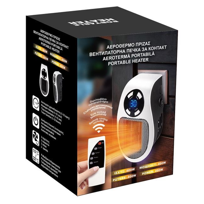 Mini Aeroterma Portabila 500W - Încălzire Rapidă în 30 Secunde